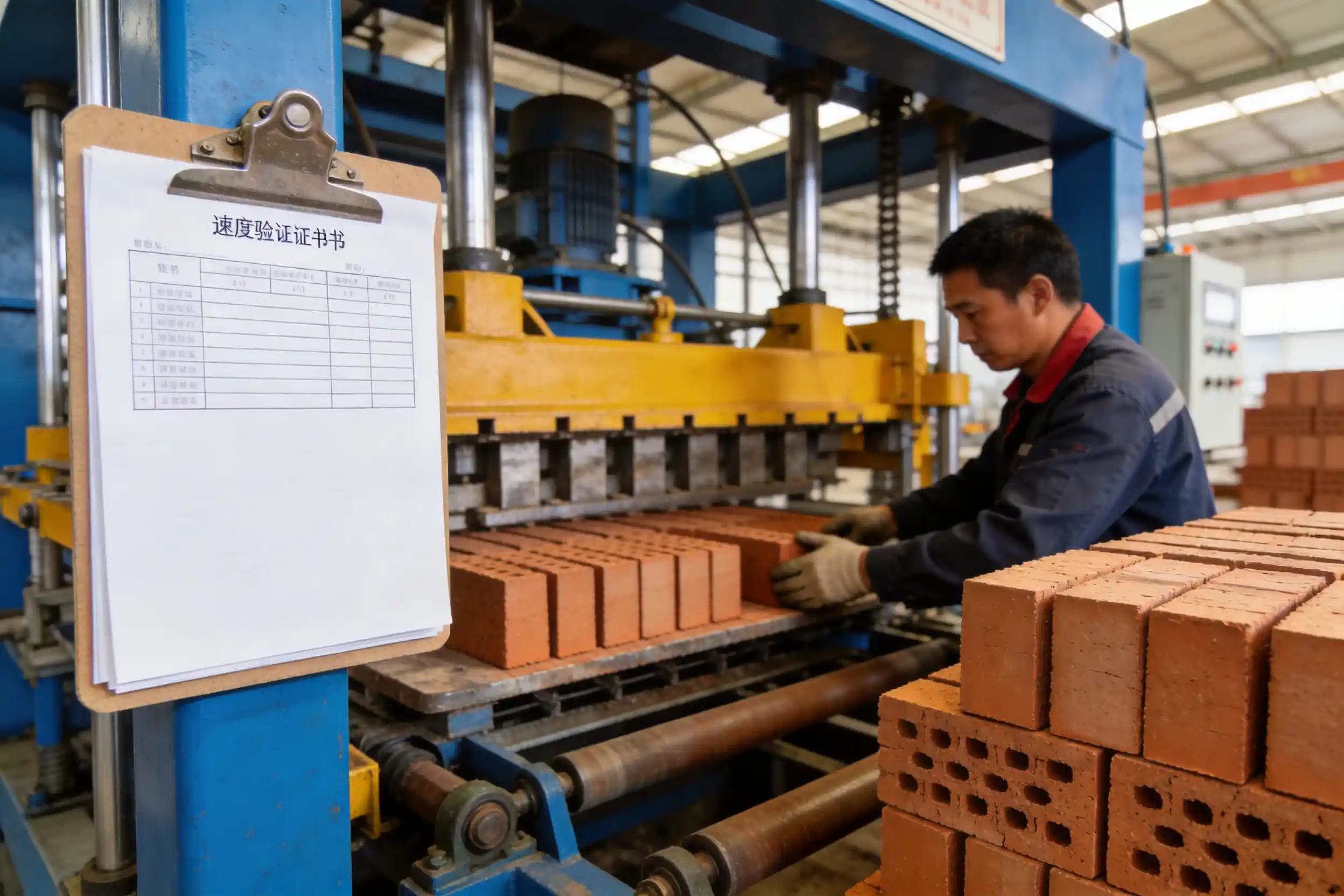 cutting machine test reports and specifications speed verification documents
