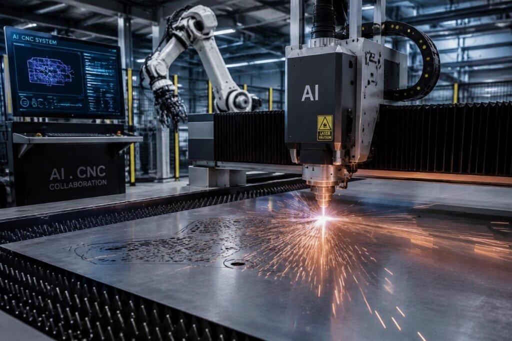 AI and CNC collaboration in manufacturing