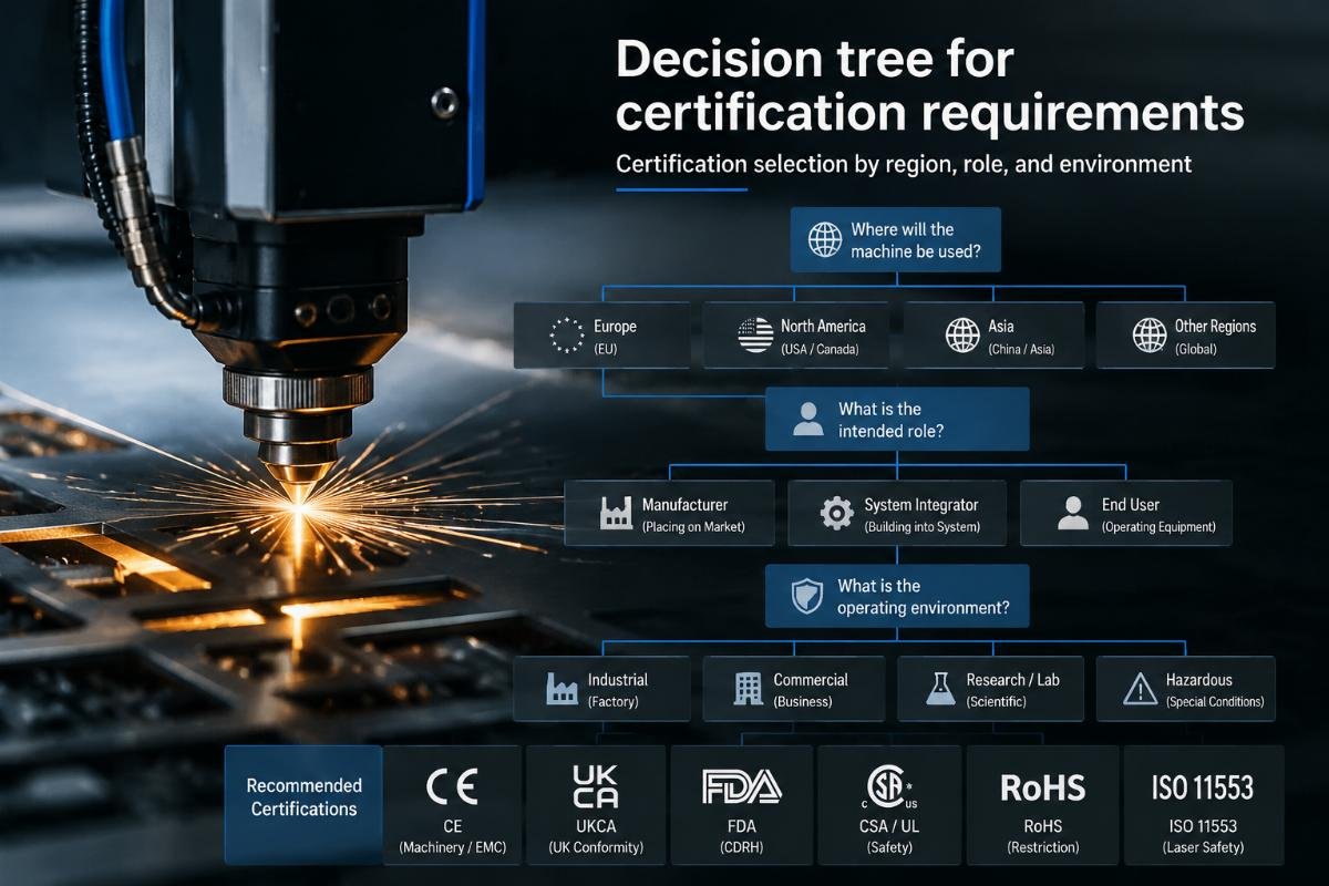 Certification selection by region, role, and environment Decision tree for certification requirements