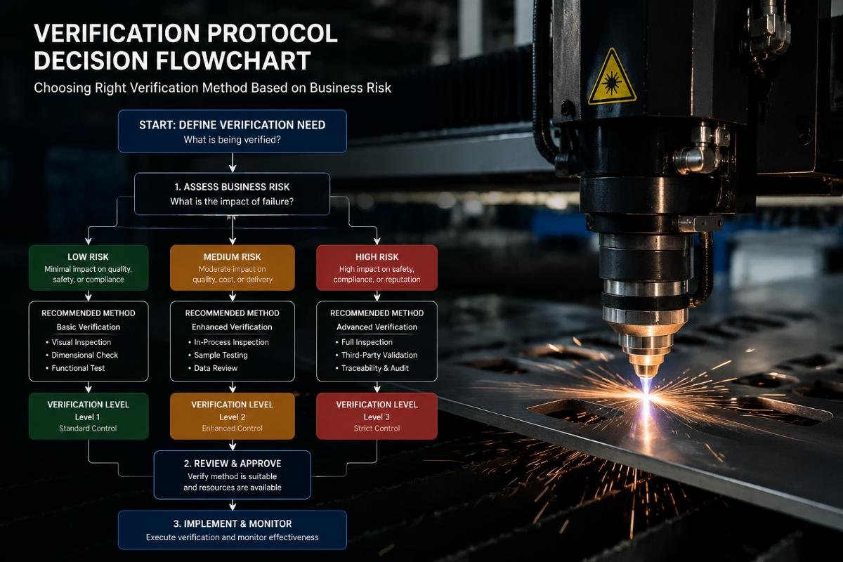 Verification protocol decision flowchart