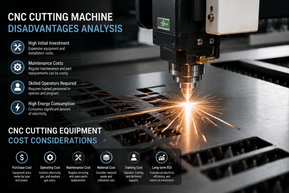 CNC cutting equipment cost considerations CNC cutting machine disadvantages analysis