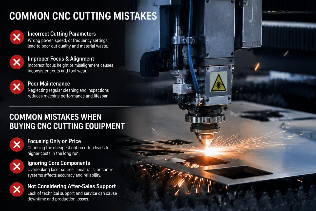 Common CNC cutting mistakes