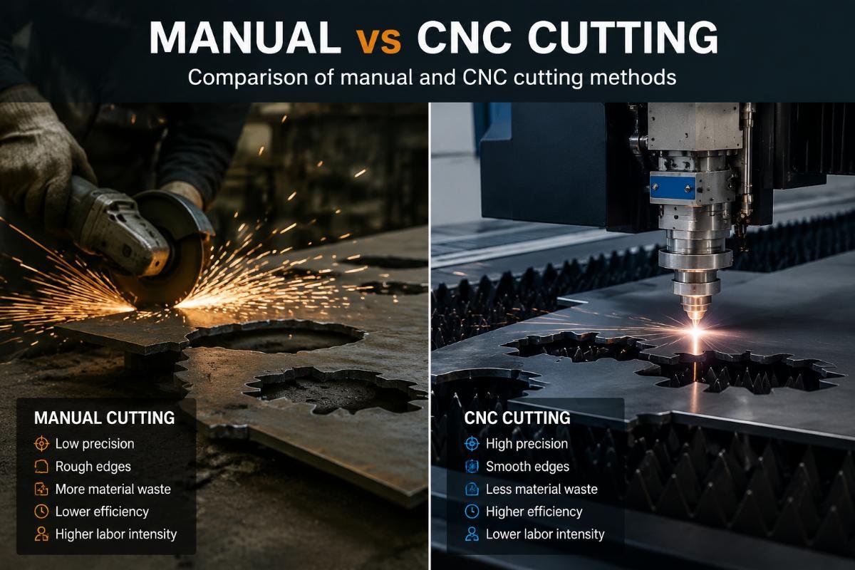 Manual vs CNC cutting comparison