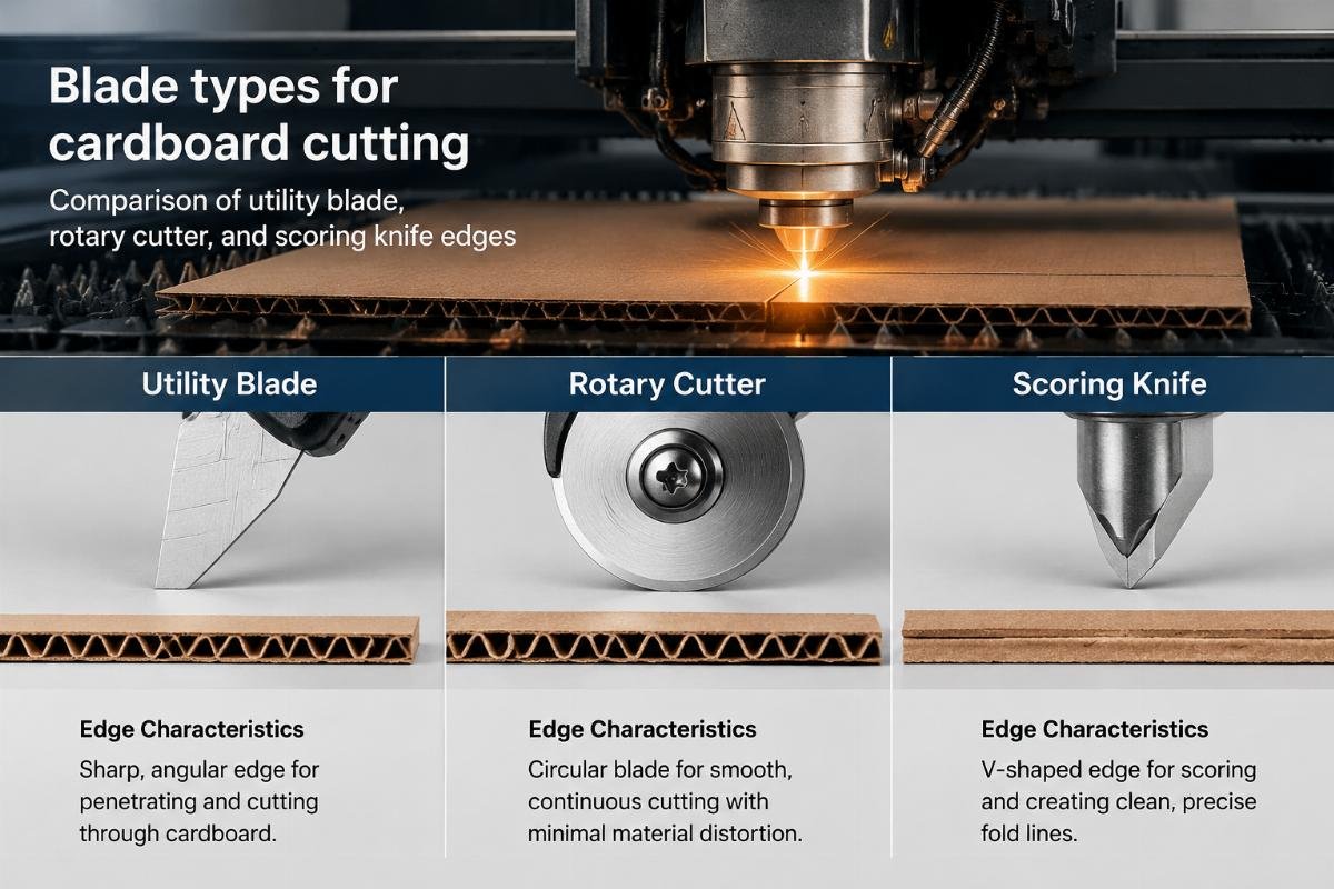 Blade types for cardboard cutting