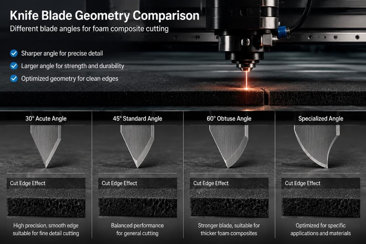 Knife blade geometry comparison