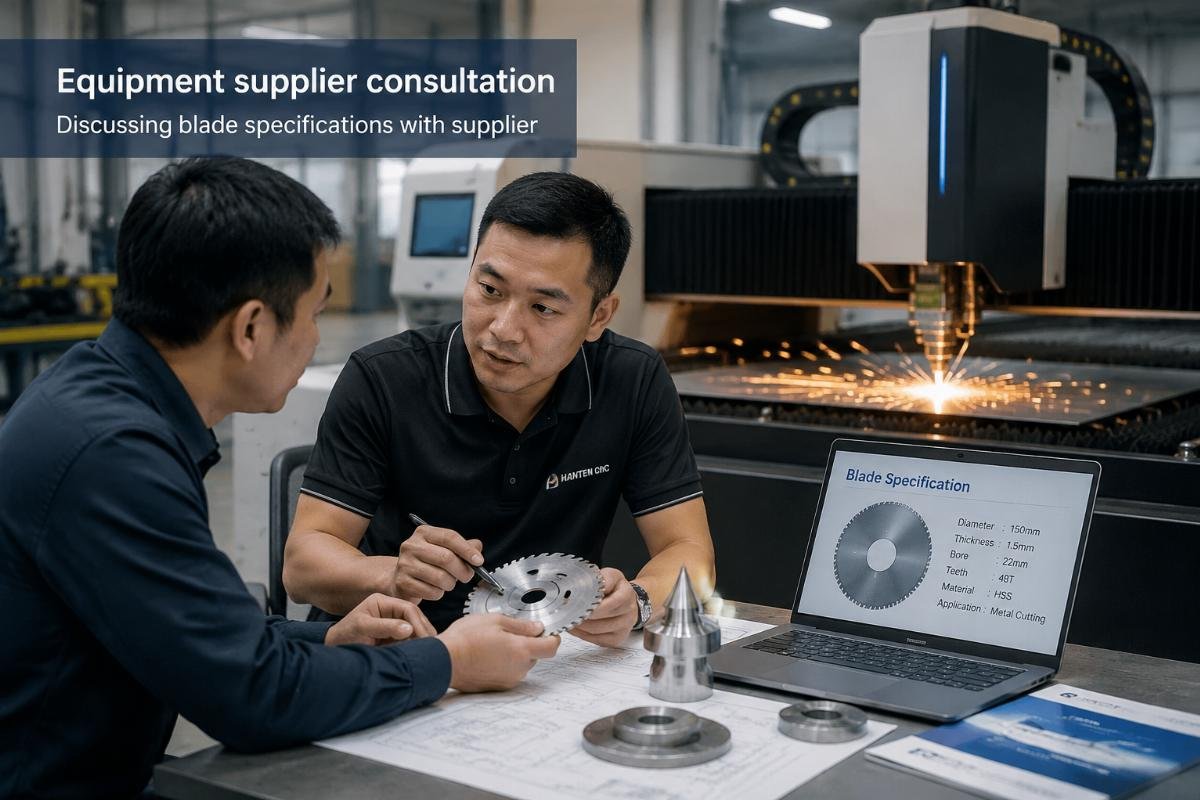 Equipment supplier consultation