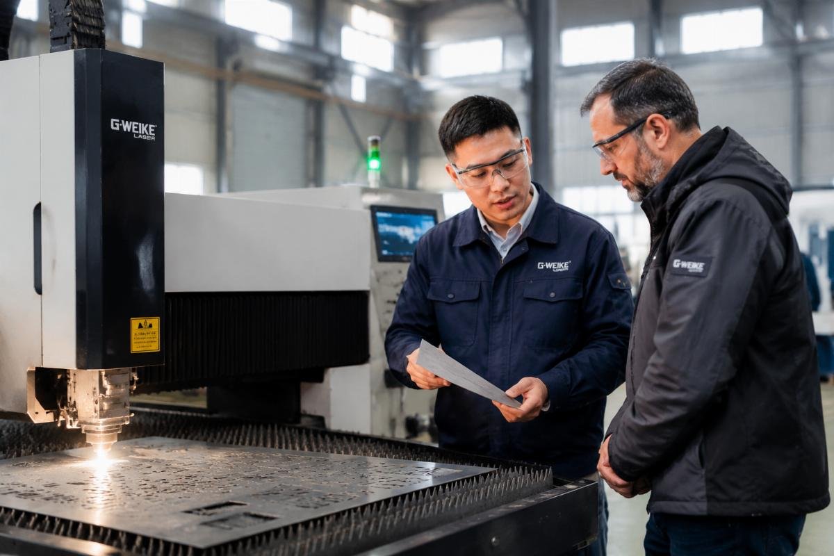 Follow-up visit to review production and identify new opportunities Distributor conducting quarterly check-in with signage customer
