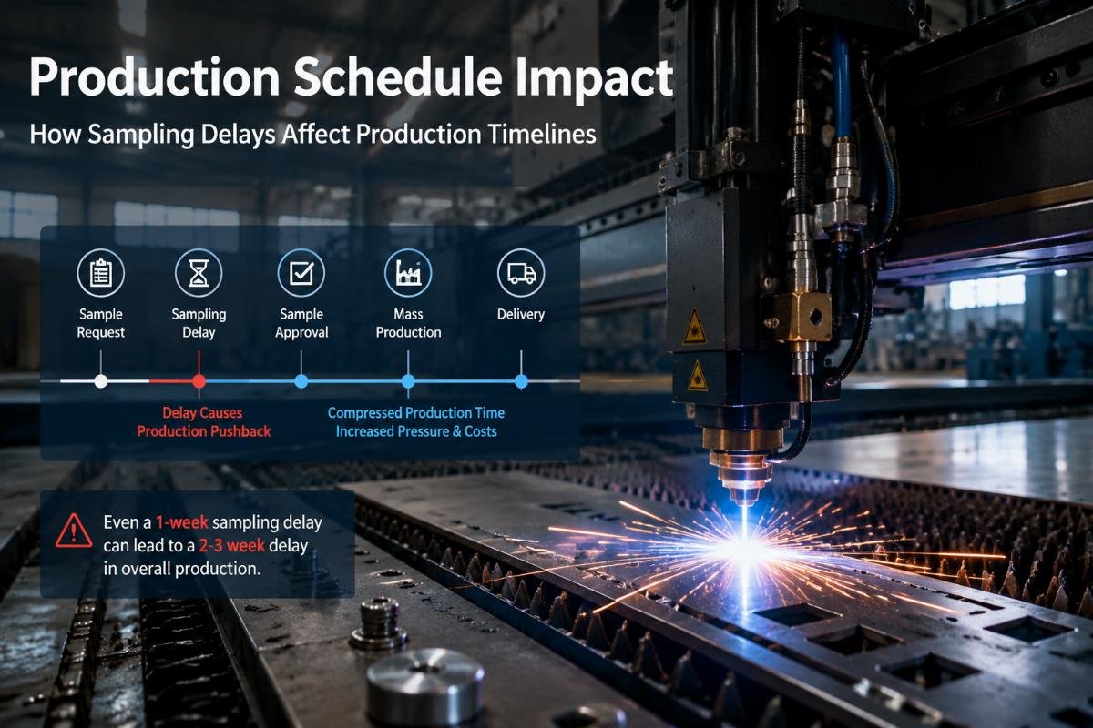 How sampling delays affect production timelines Production schedule impact