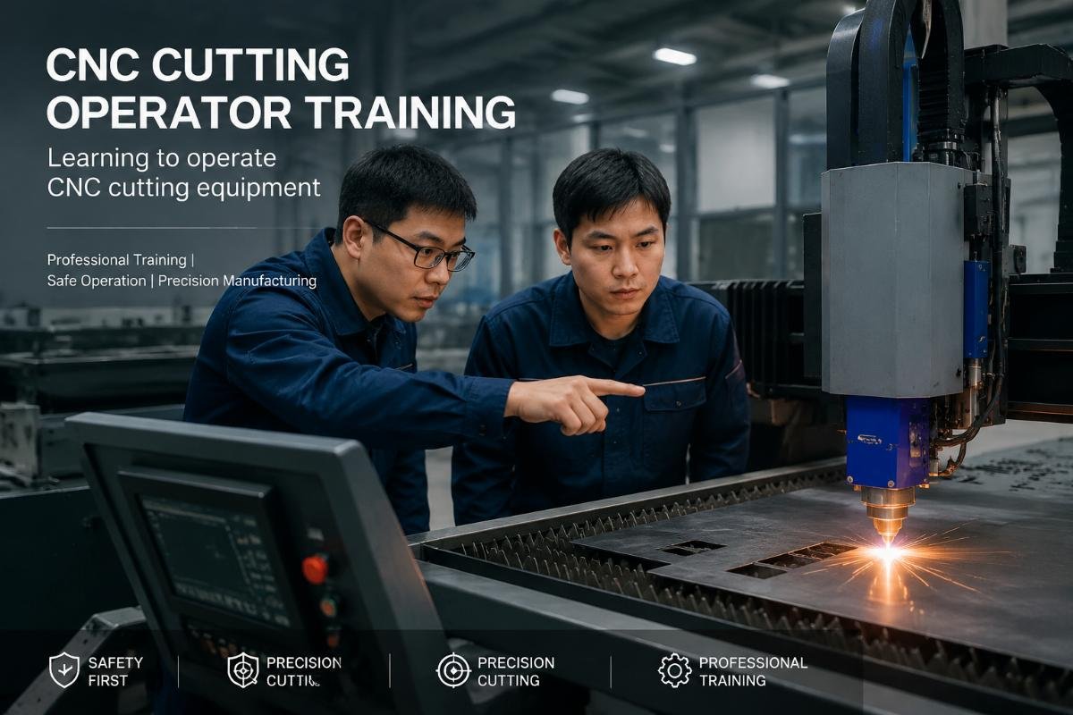 Learning to operate CNC cutting equipment CNC cutting operator training