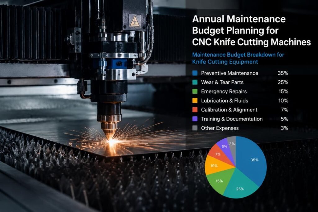 annual maintenance budget planning for CNC knife cutting machines