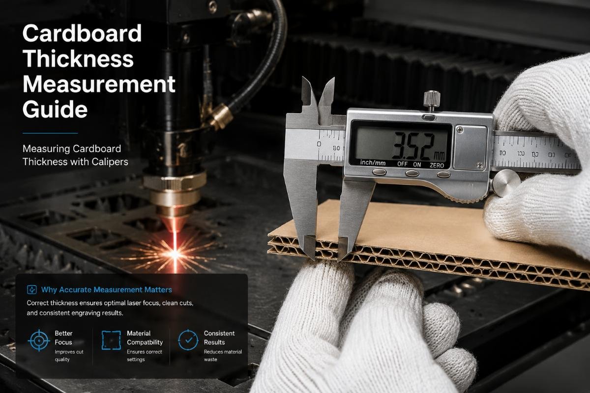Measuring cardboard thickness with calipers Cardboard thickness measurement guide