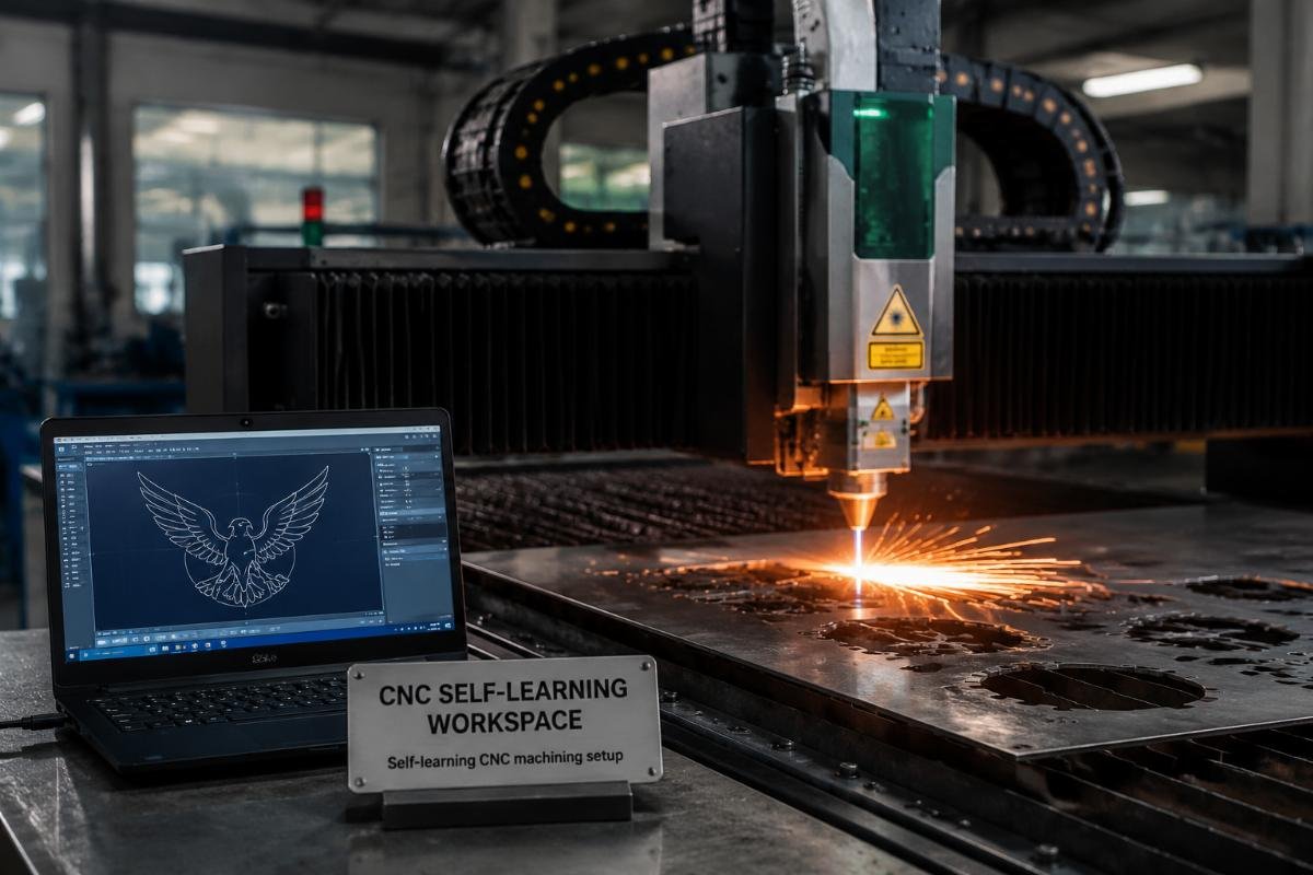 CNC self-learning workspace