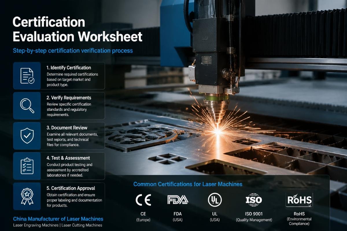 Step-by-step certification verification process Certification evaluation worksheet