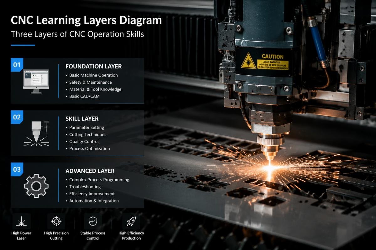 CNC learning layers diagram