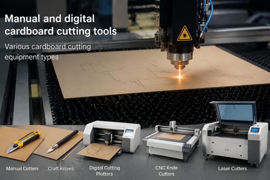 Manual and digital cardboard cutting tools