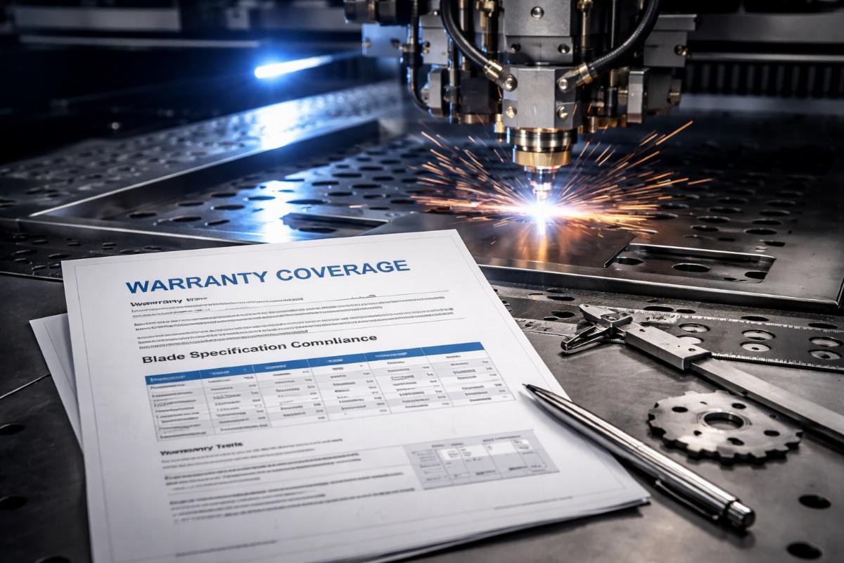 Warranty terms and blade specification compliance Warranty coverage and blade compatibility documentation