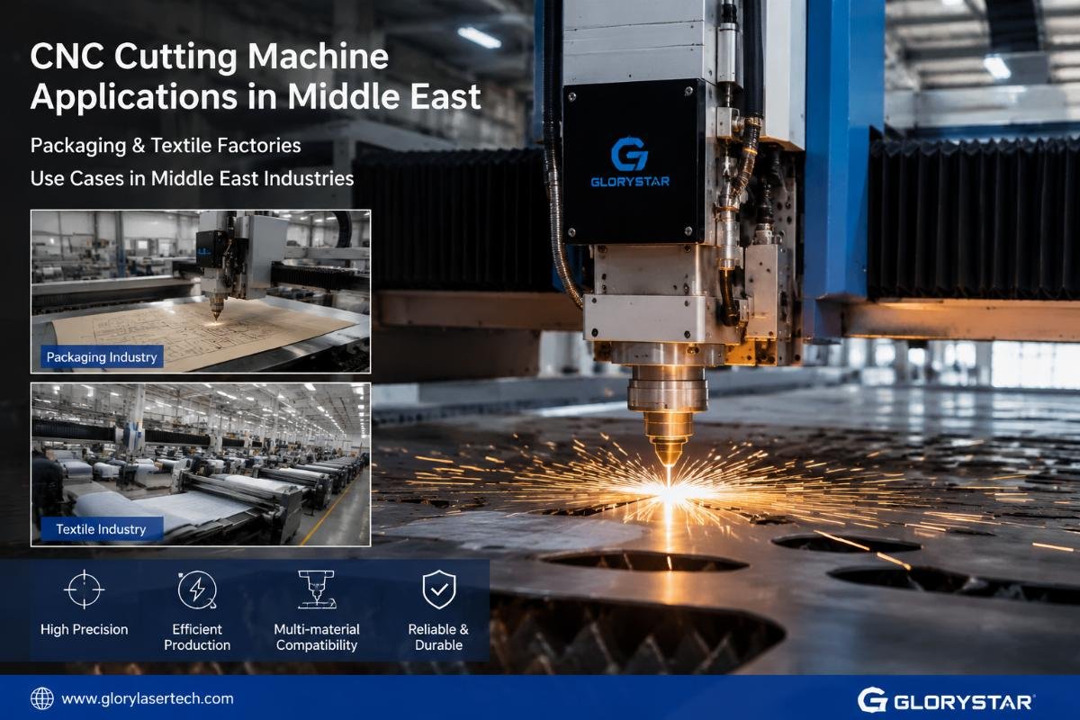 CNC cutting machine application in Middle East packaging and textile factories