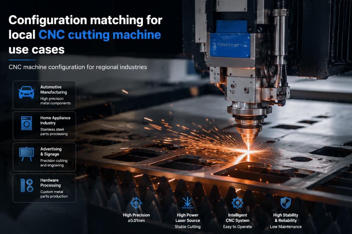 CNC machine configuration for regional industries Configuration matching for local CNC cutting machine use cases