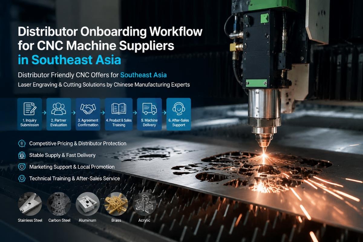 Distributor onboarding workflow for CNC machine suppliers in Southeast Asia