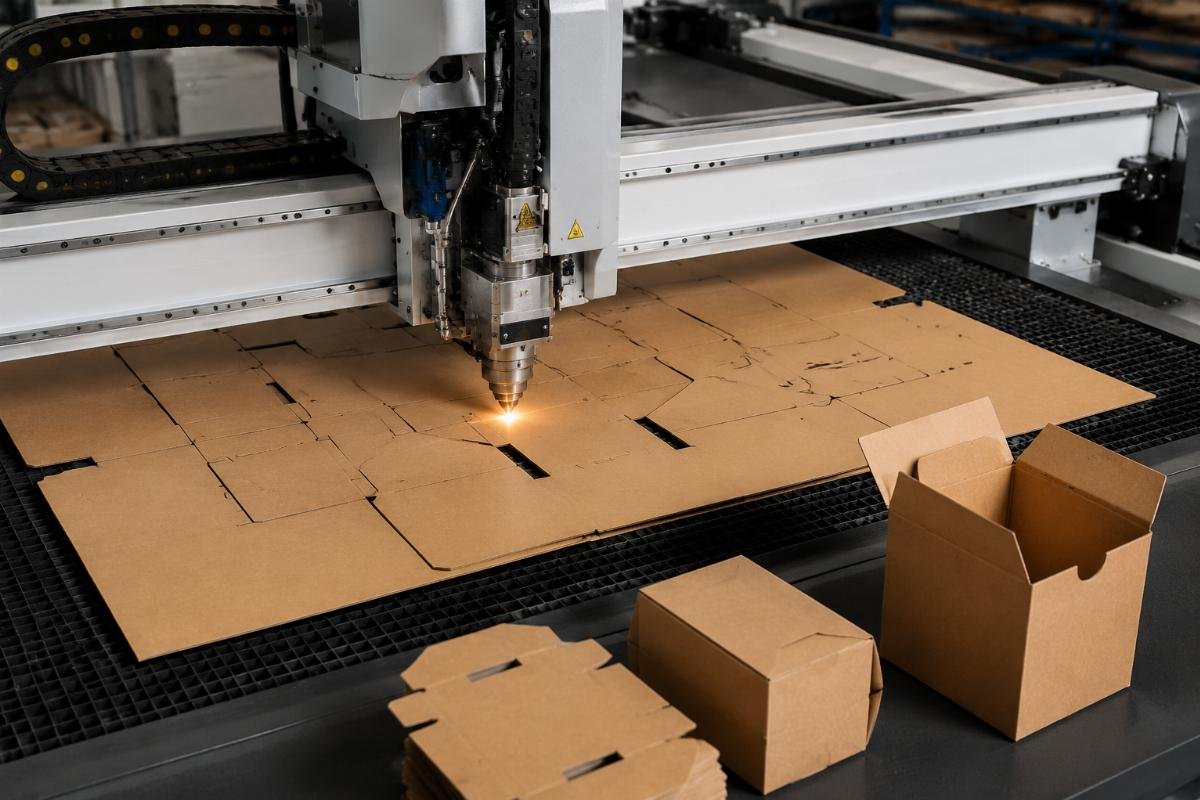 High-margin packaging client CNC cutting use case A packaging CNC cutting machine producing custom carton prototypes for a packaging manufacturer