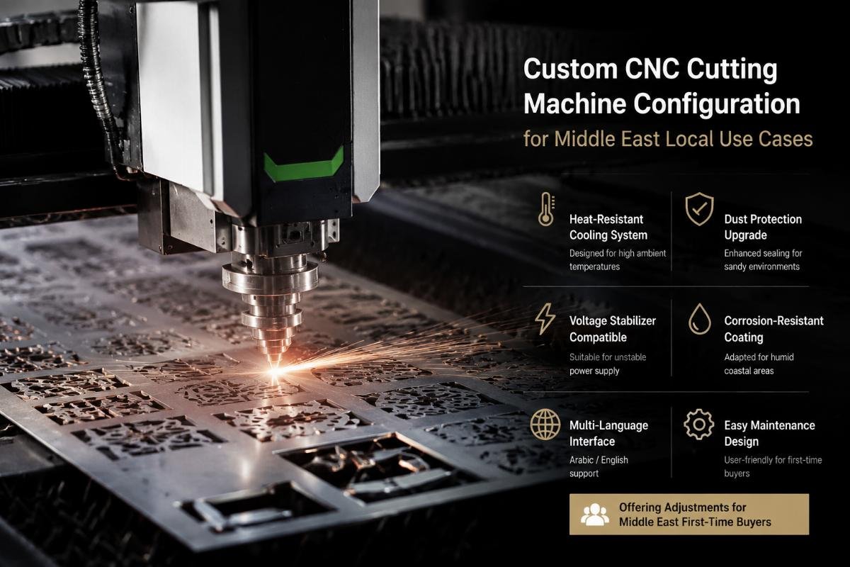 Custom CNC cutting machine configuration options for Middle East local use cases